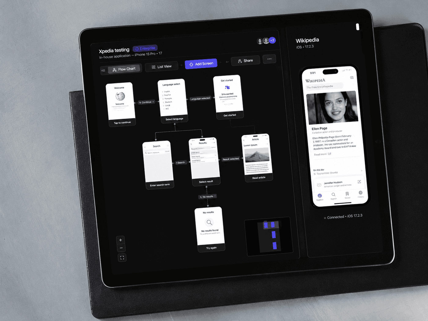 AutoDevice mobile app-testing SaaS dashboard for automated Android device orchestration, built with Next.js and Python